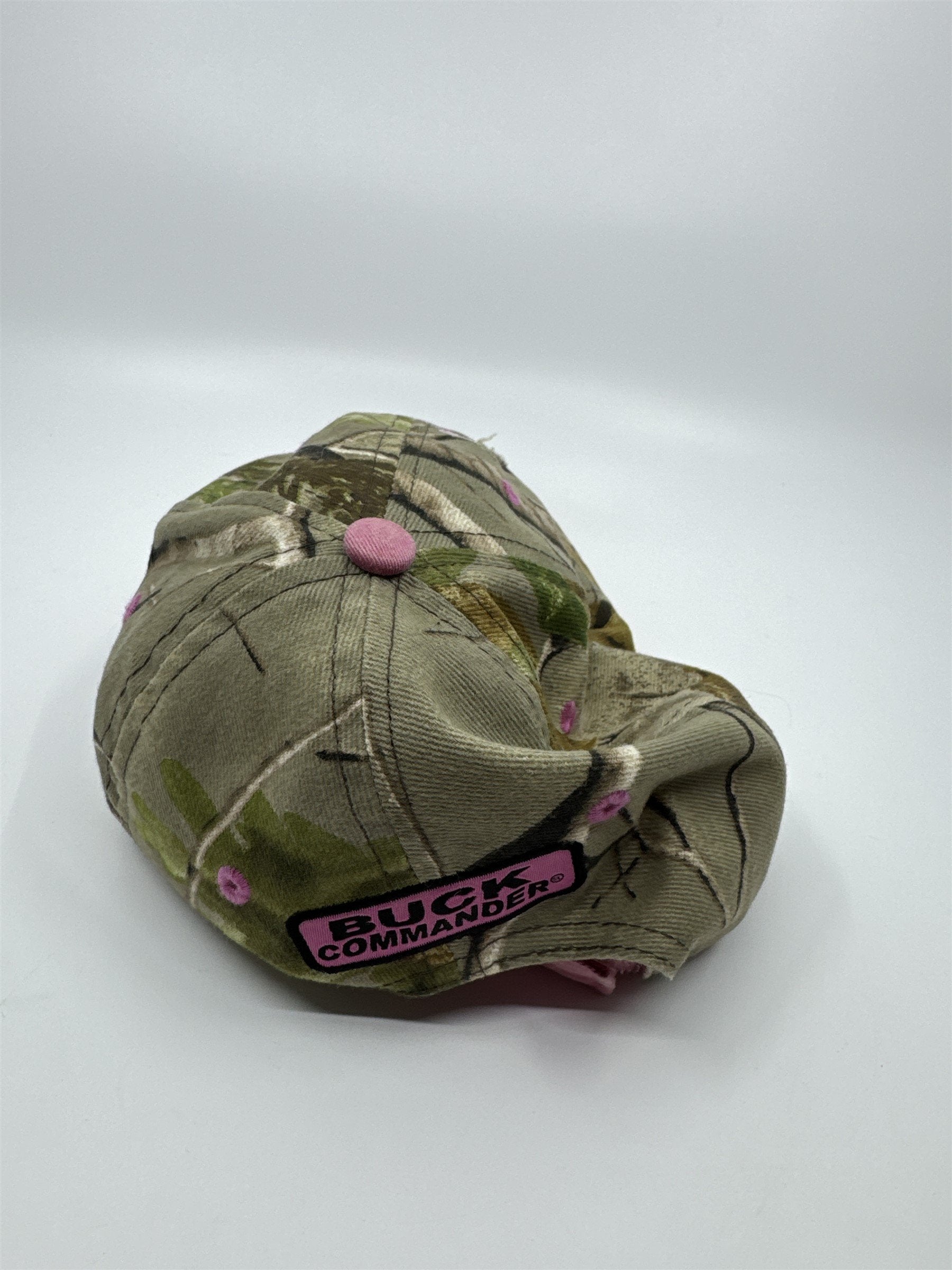 Womens Real Tree Buck Commander Pink Camouflage Hat OSFM