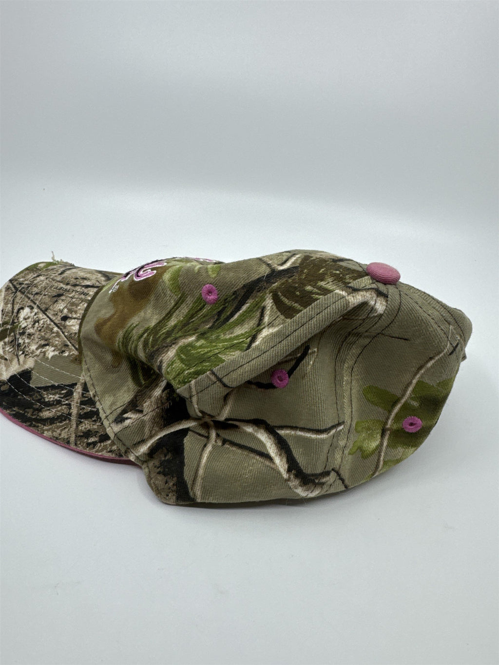 Womens Real Tree Buck Commander Pink Camouflage Hat OSFM