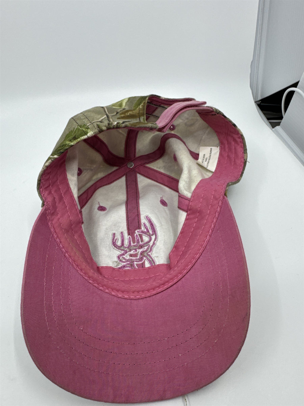 Womens Real Tree Buck Commander Pink Camouflage Hat OSFM