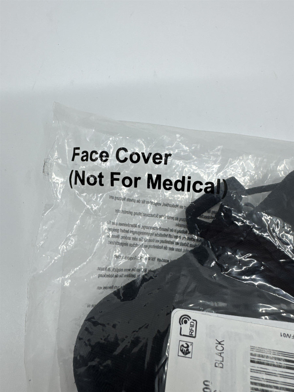 Adidas Black Face Cover New Sealed H08837