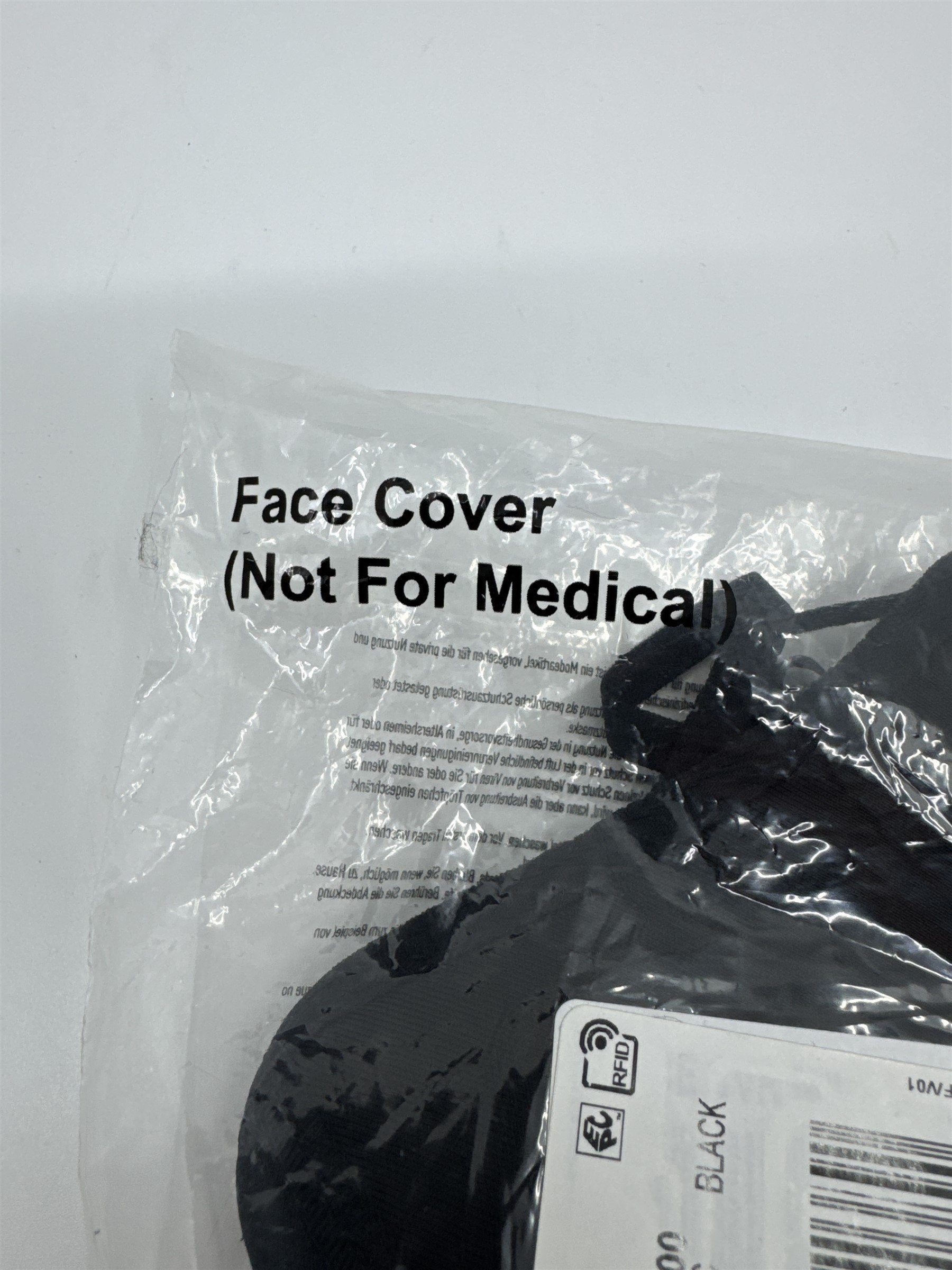Adidas Black Face Cover New Sealed H08837