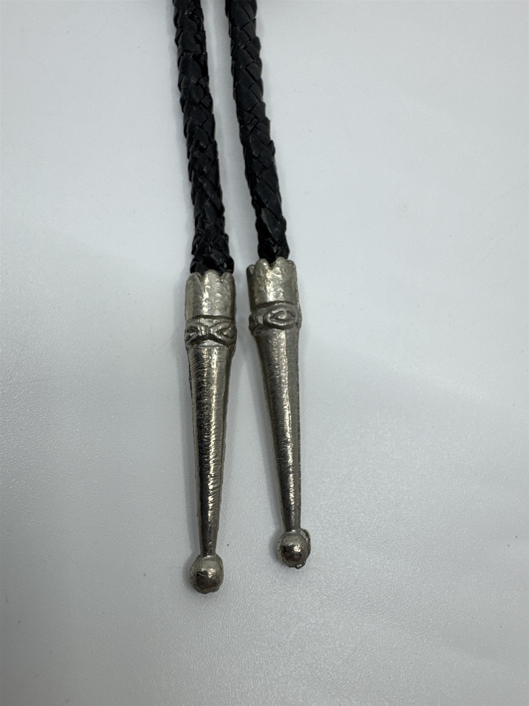 Vintage Bolo Native American Neck Tie Native American Indian Head Inlays