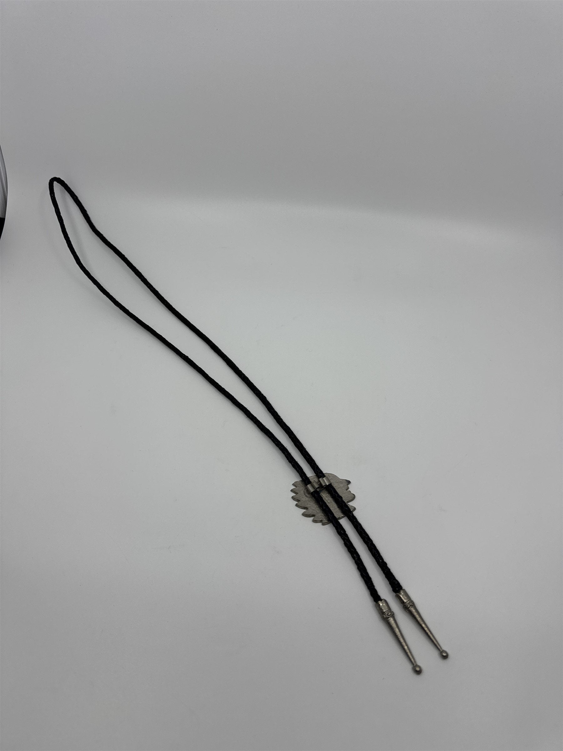Vintage Bolo Native American Neck Tie Native American Indian Head Inlays