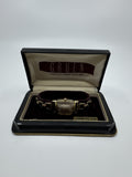 VTG Gruen VeriThin Precision Art Deco Gold Filled Watch Band Box Works ***READ