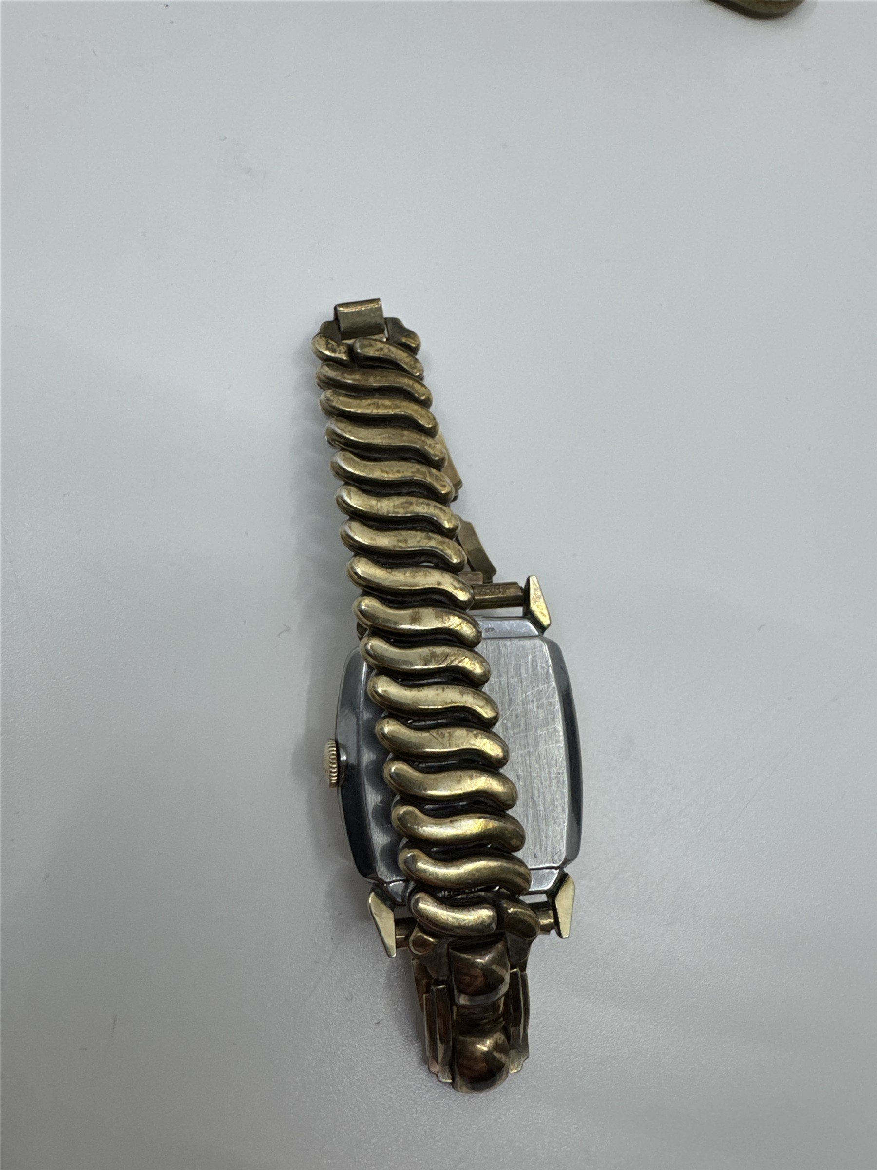 VTG Gruen VeriThin Precision Art Deco Gold Filled Watch Band Box Works ***READ
