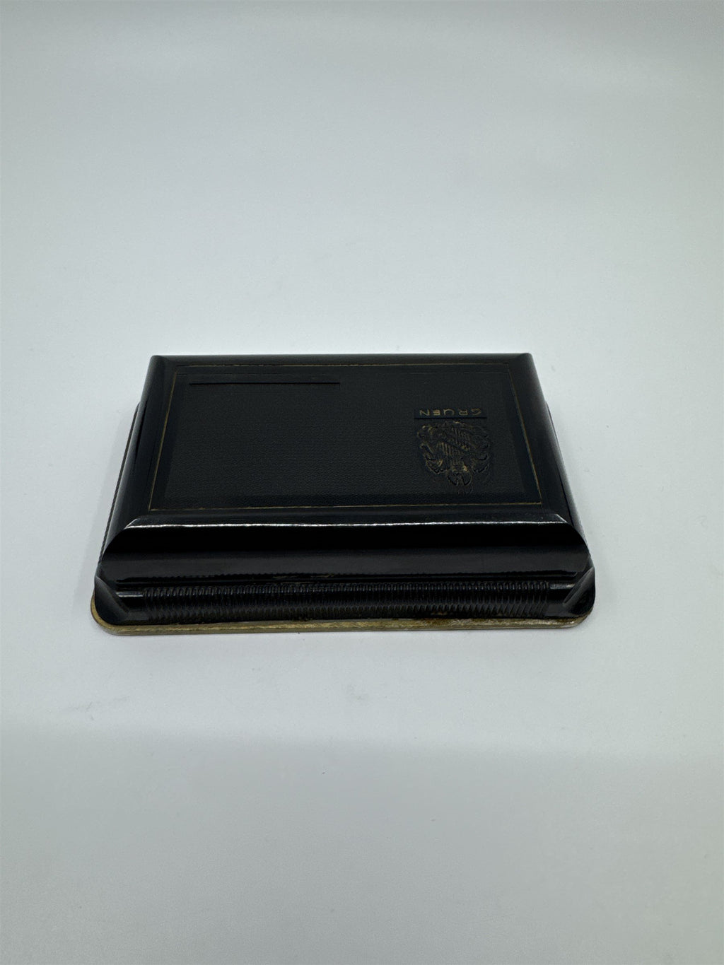 VTG Gruen VeriThin Precision Art Deco Gold Filled Watch Band Box Works ***READ