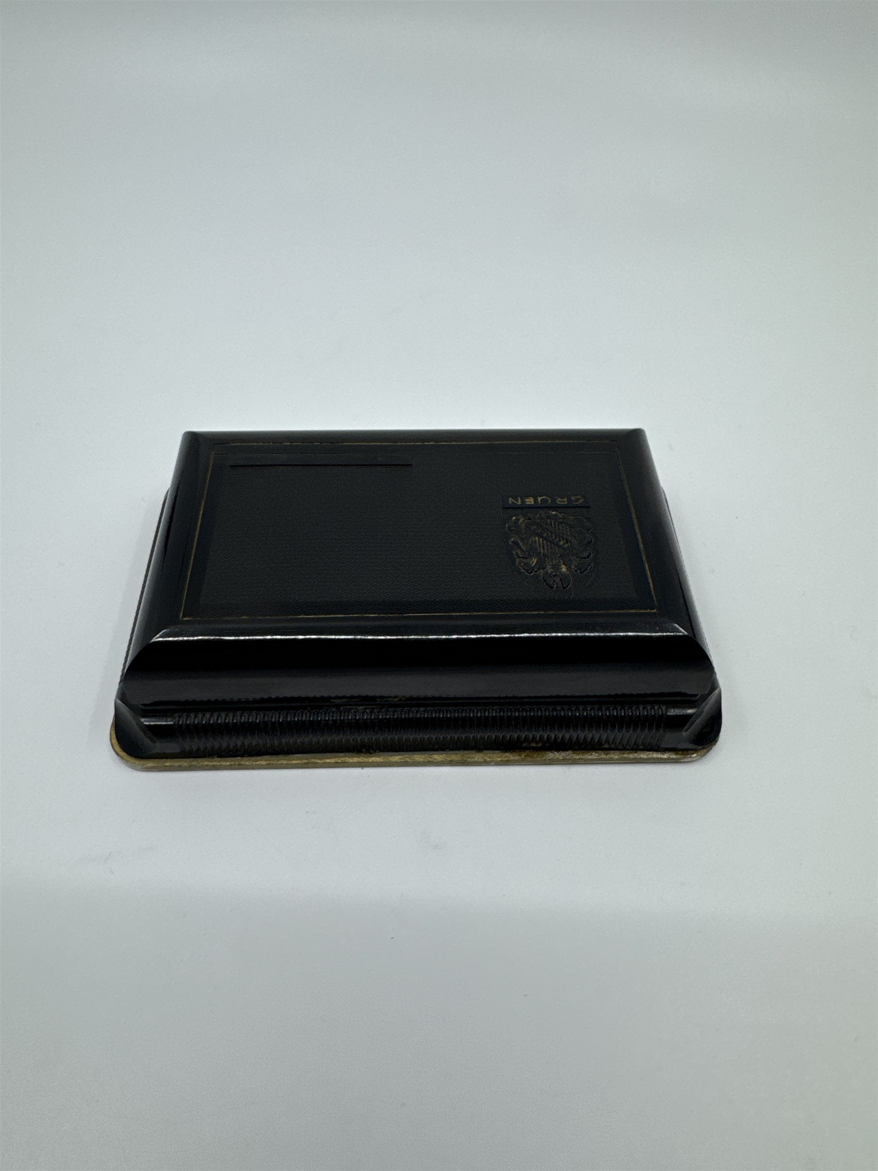VTG Gruen VeriThin Precision Art Deco Gold Filled Watch Band Box Works ***READ