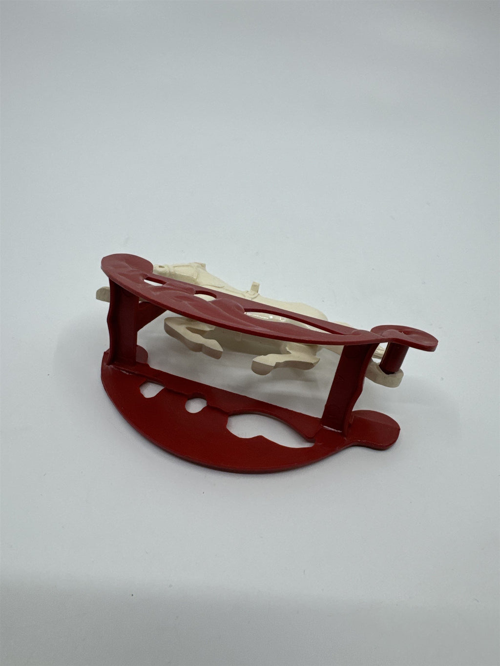 Vintage HARDY USA Rocking Horse Red/White Dollhouse Horse Hard Plastic Figure