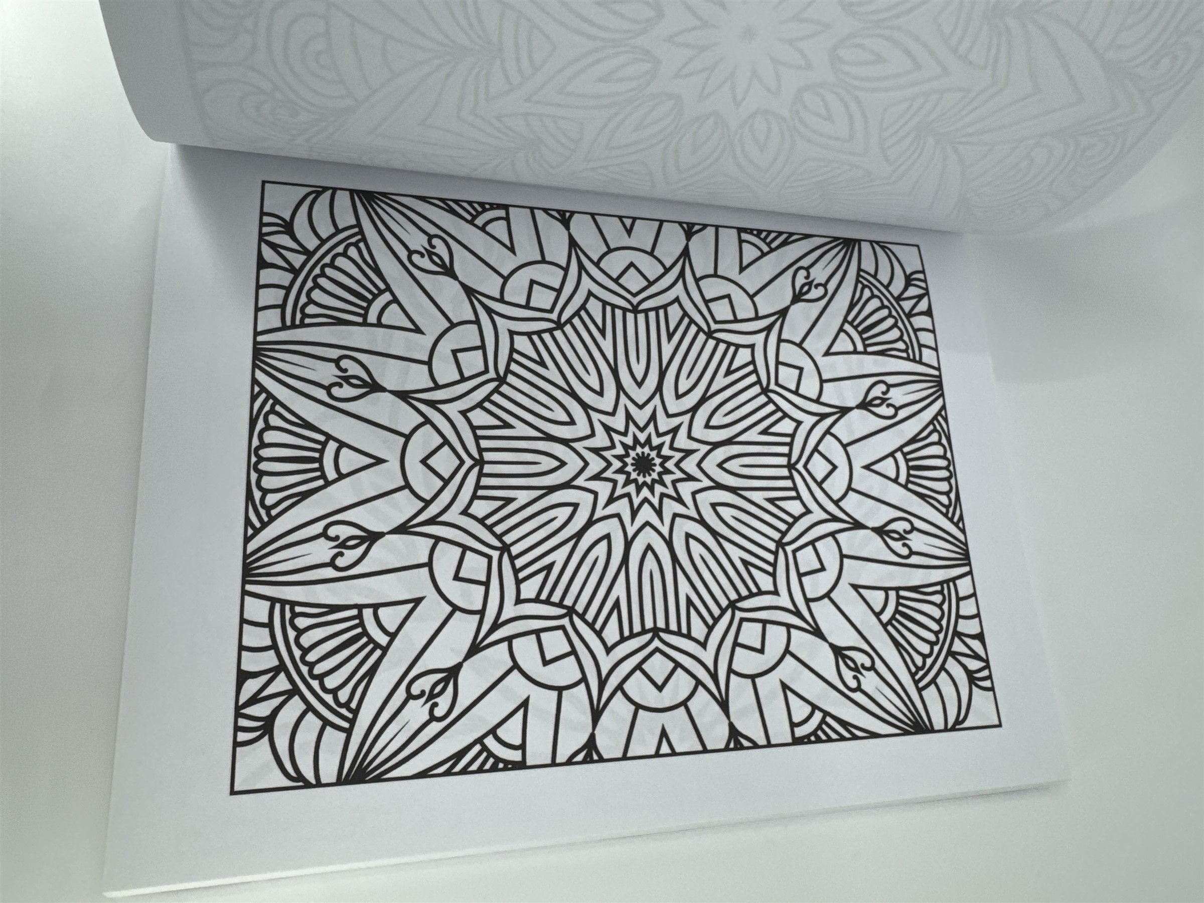 Relaxing Mandala Coloring Book for Teens and Adults 100 Single-Sided Designs