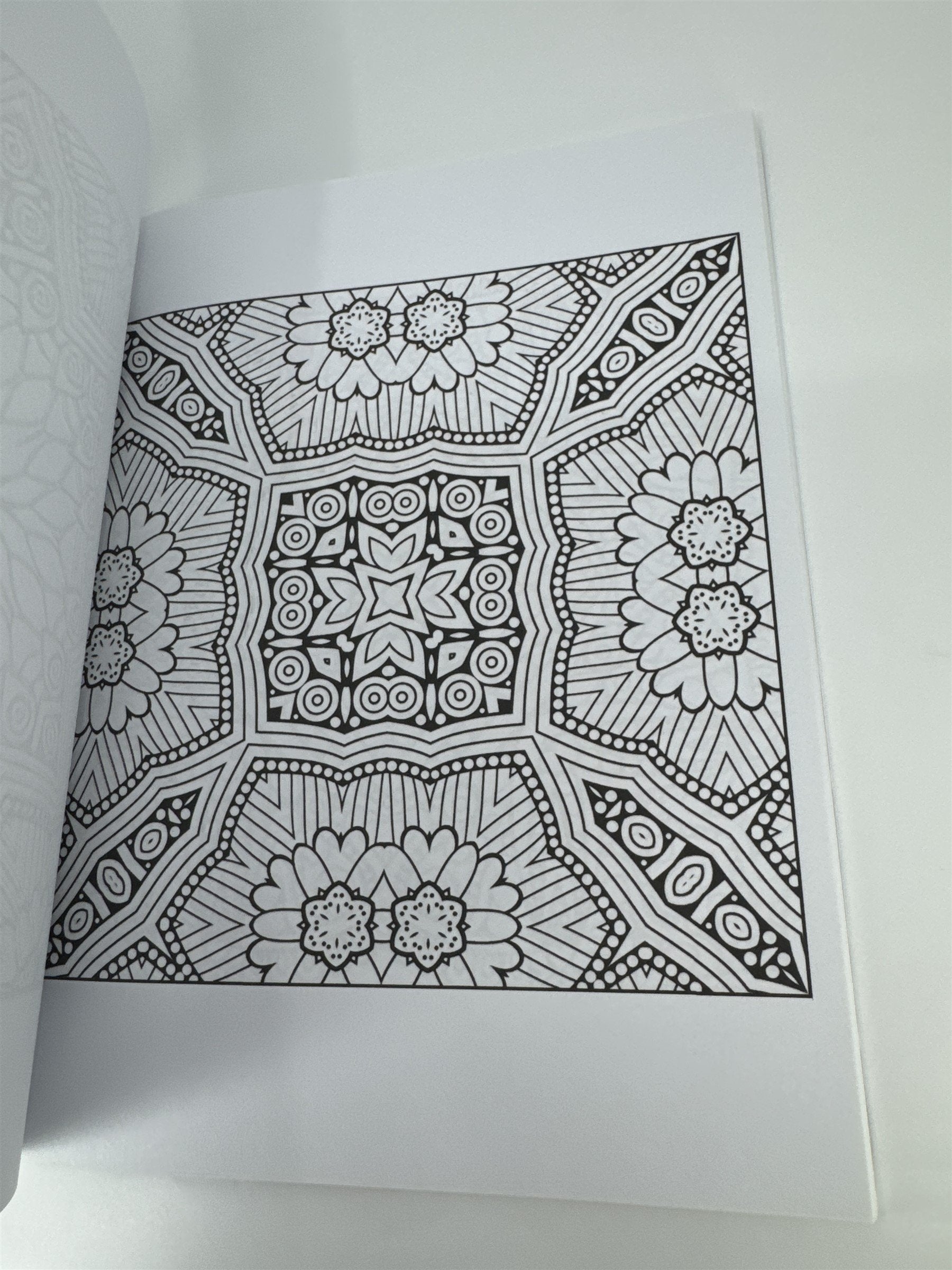 Relaxing Mandala Coloring Book for Teens and Adults 100 Single-Sided Designs