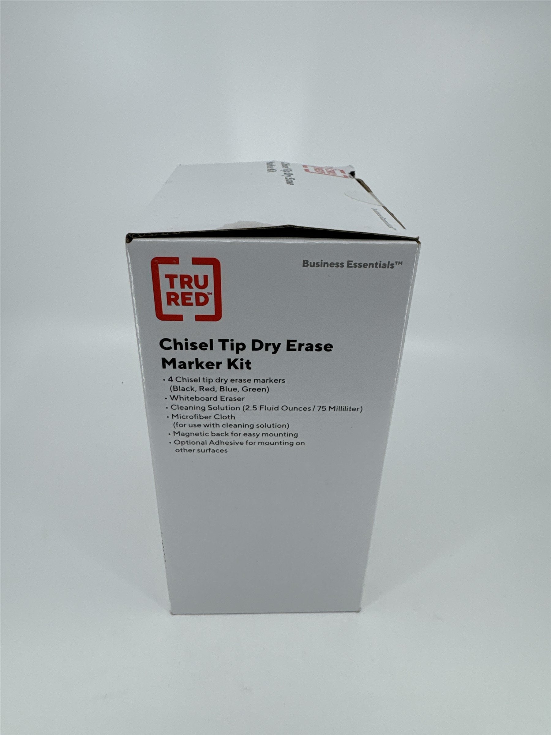 TruRed Chisel Tip Dry Erase Marker Kit for Whiteboards