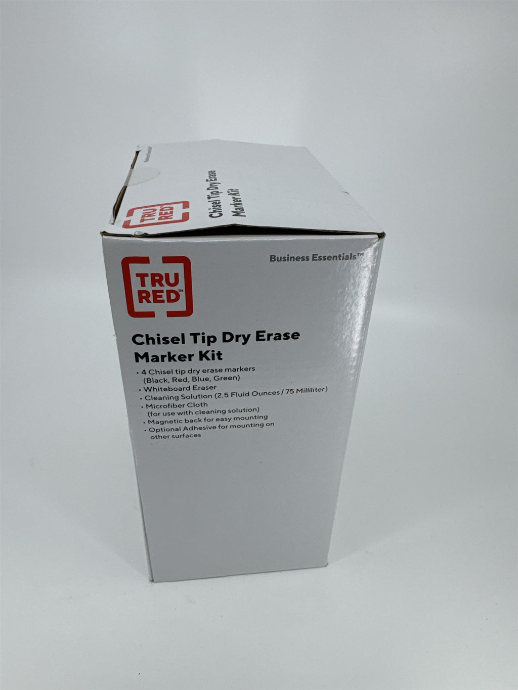 TruRed Chisel Tip Dry Erase Marker Kit for Whiteboards