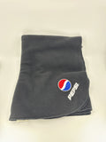 Vintage Pepsi Promotional Throw Blanket Black Approximately 30" x 50" Promo Item