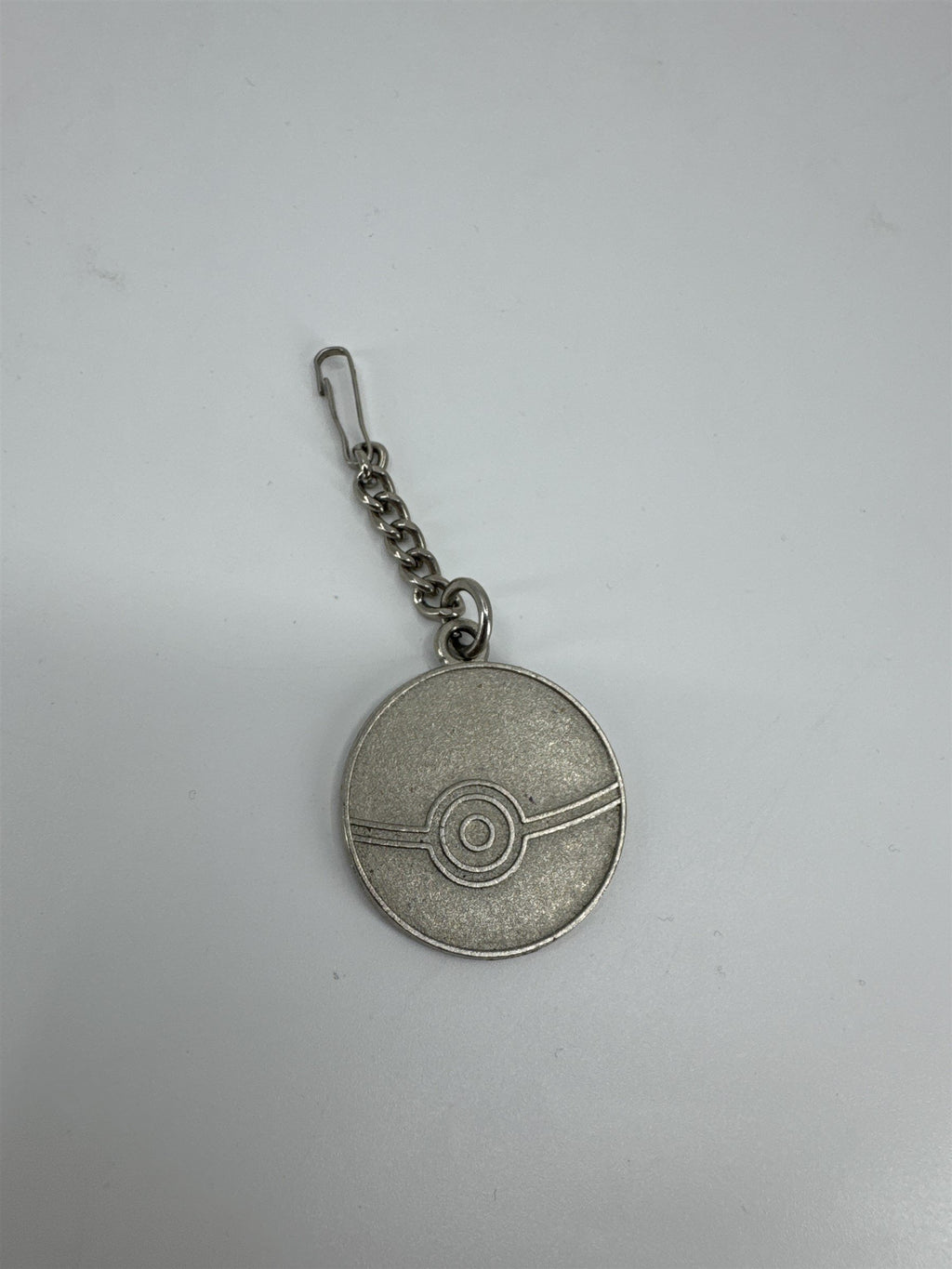 Vintage Pokemon Medal Metal Charm Fob *104-E Pokeball Keytag Chain Souvenir Gift