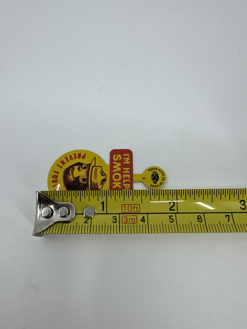 Vintage Smokey The Bear I'm Helping Smokey Prevent Forest Fires Lapel Pin