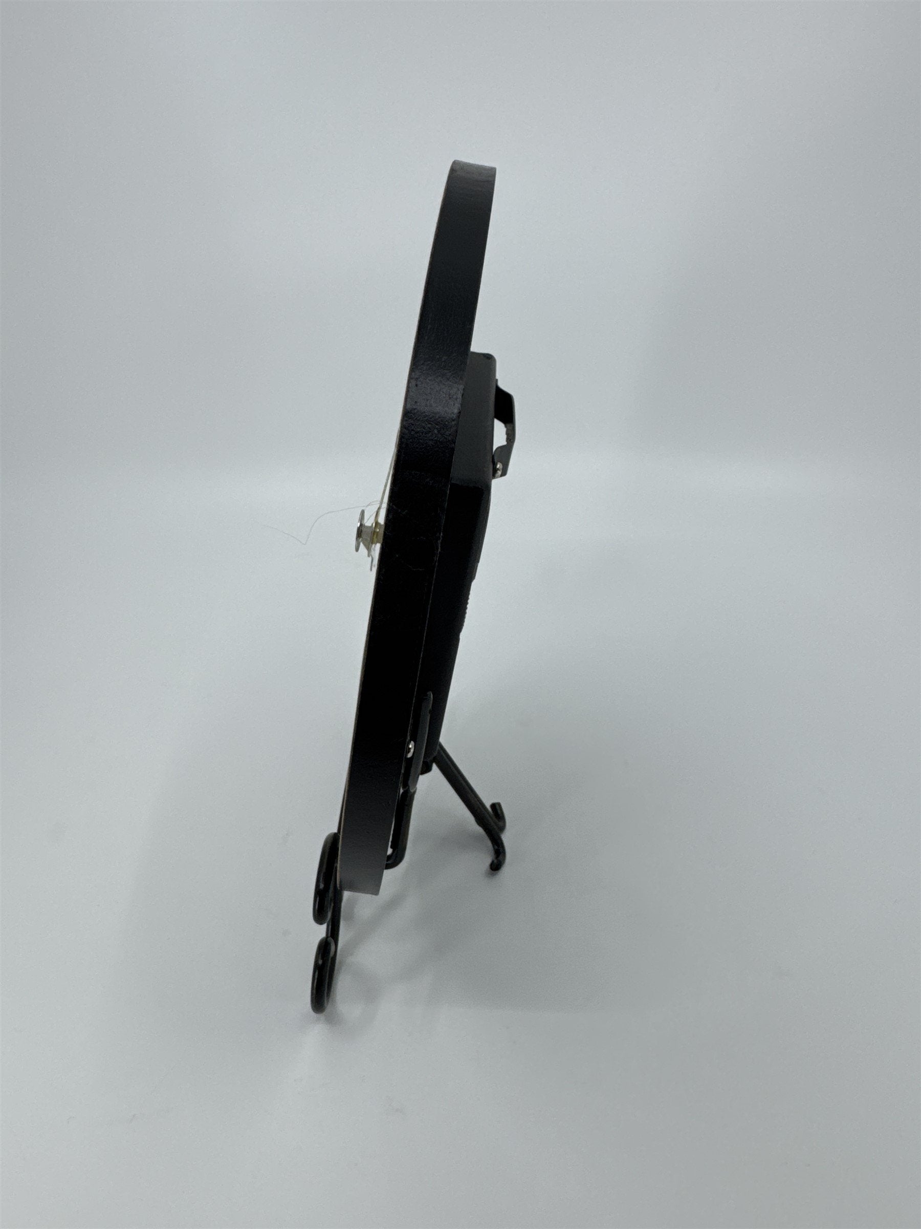 Vintage Home Interiors Chester Table/Hanging Clock Roman Numerals Black Art Deco
