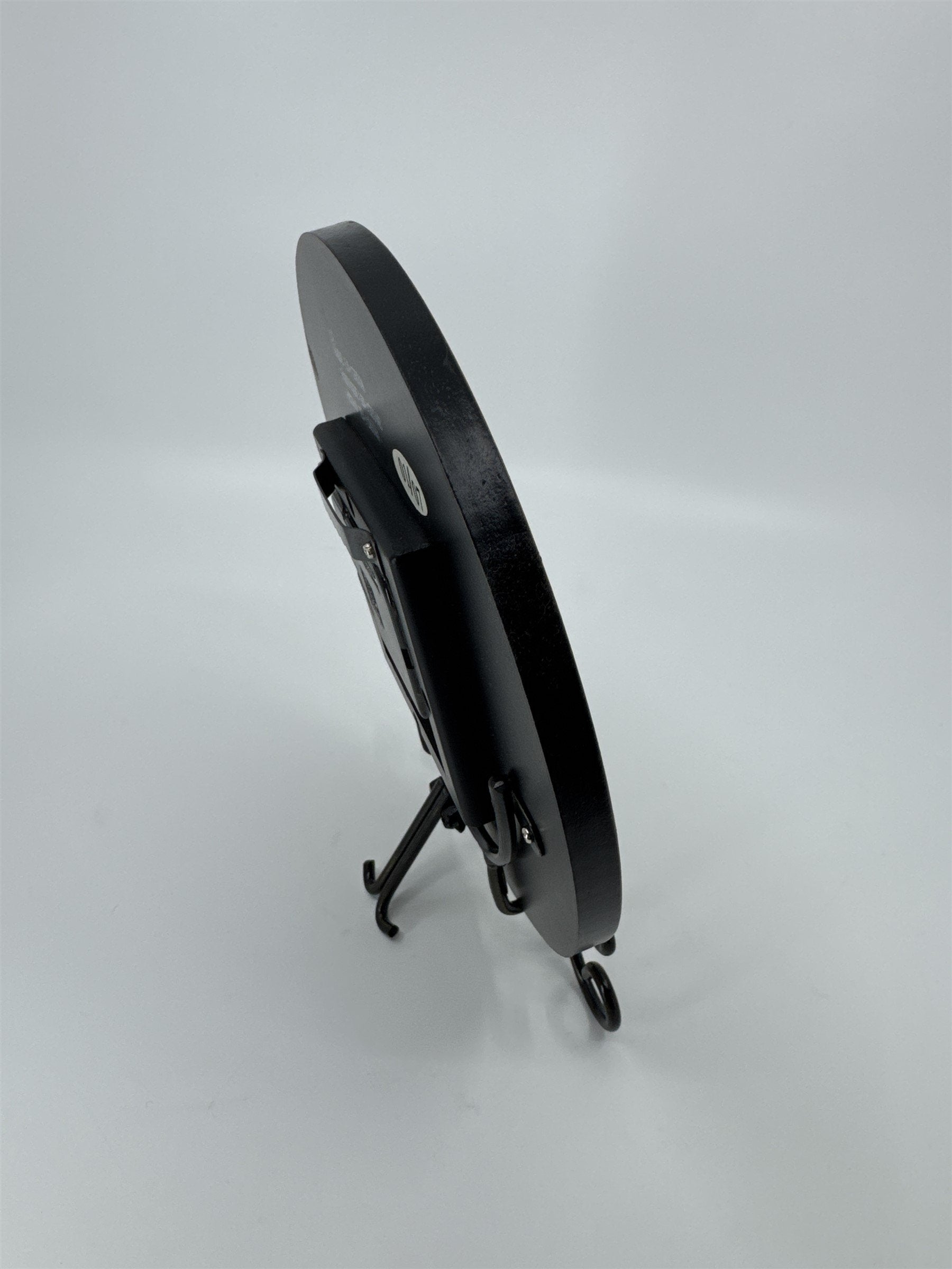 Vintage Home Interiors Chester Table/Hanging Clock Roman Numerals Black Art Deco
