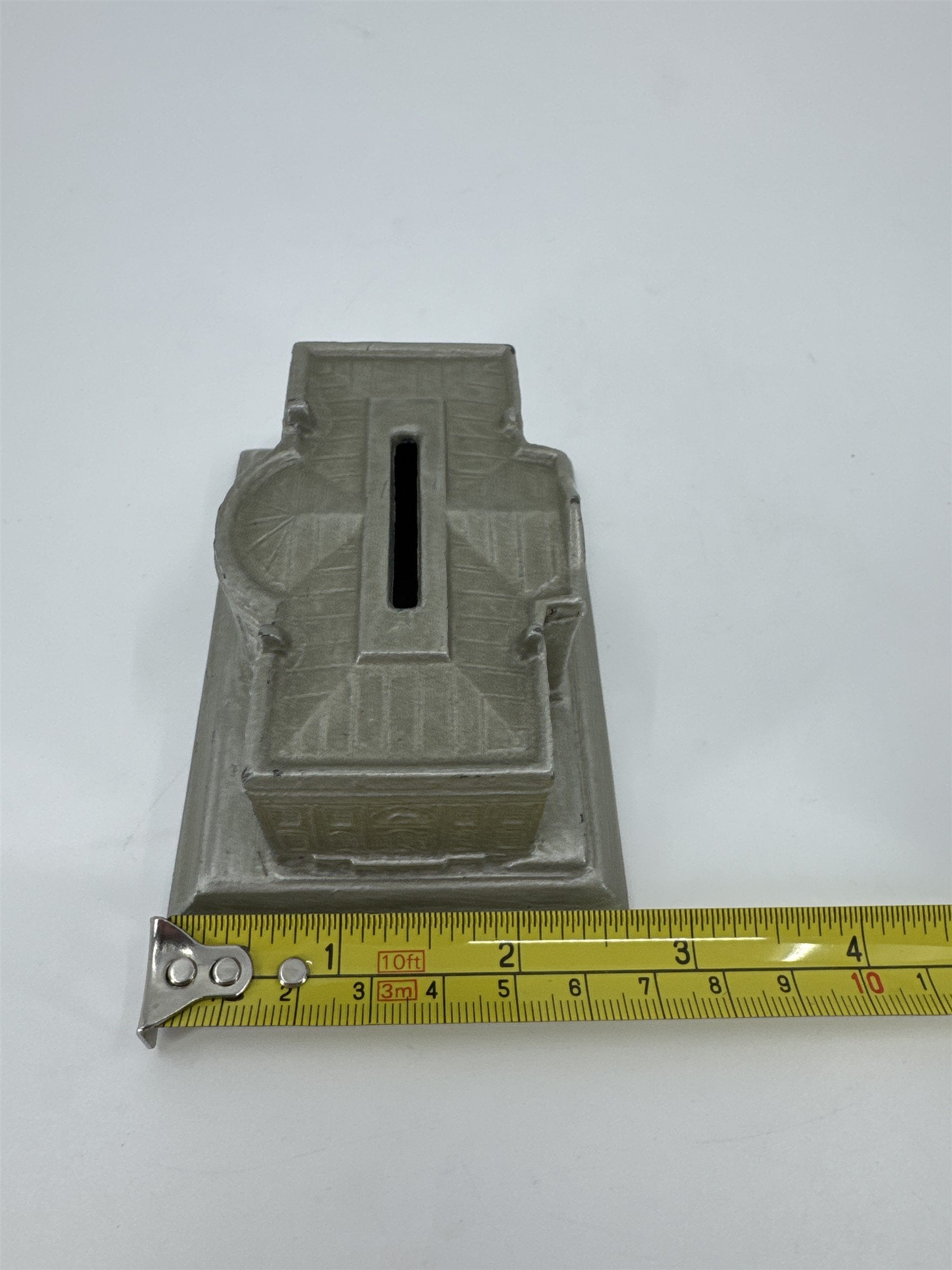Vtg The White House Vintage 1930s Silvered Lead Metal Souvenir Money Coin Bank