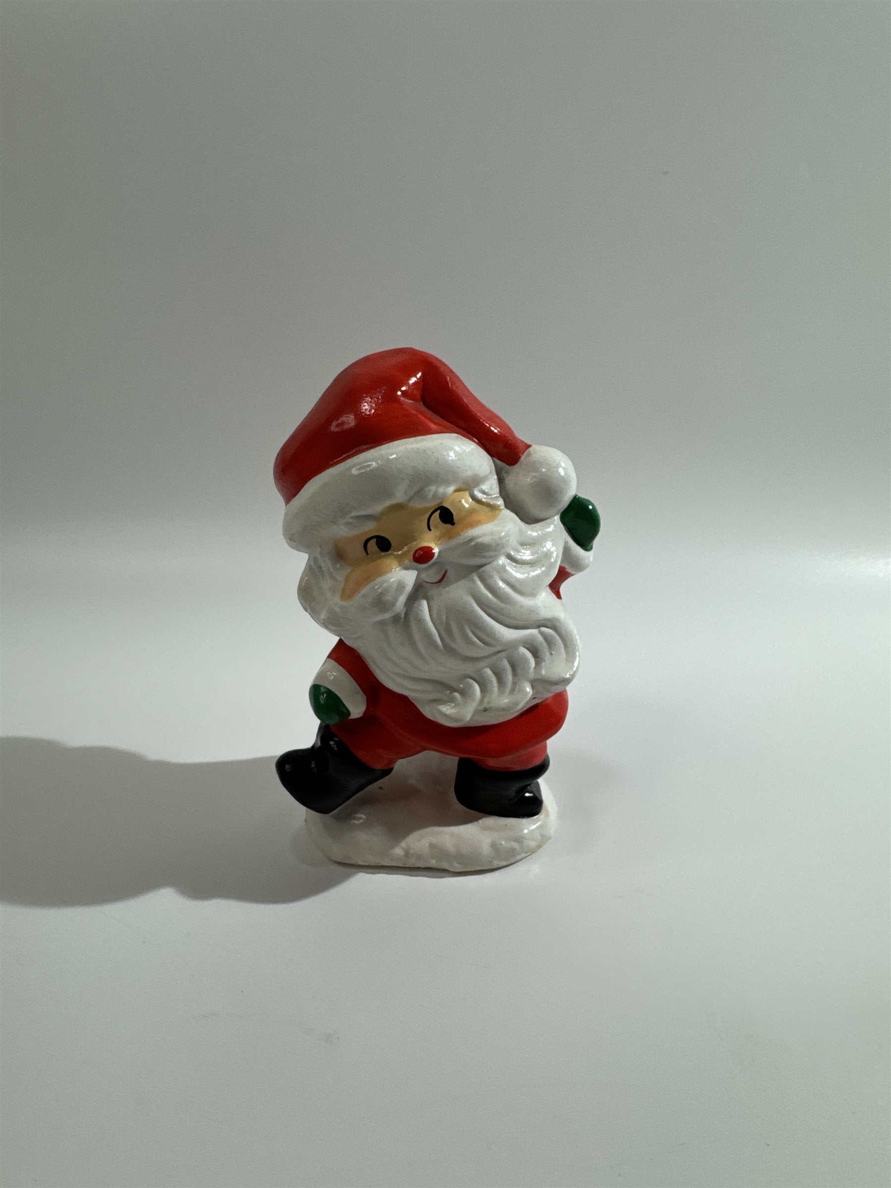 RB Made in Japan Christmas Santa Claus St Nick Happy Waving Santa