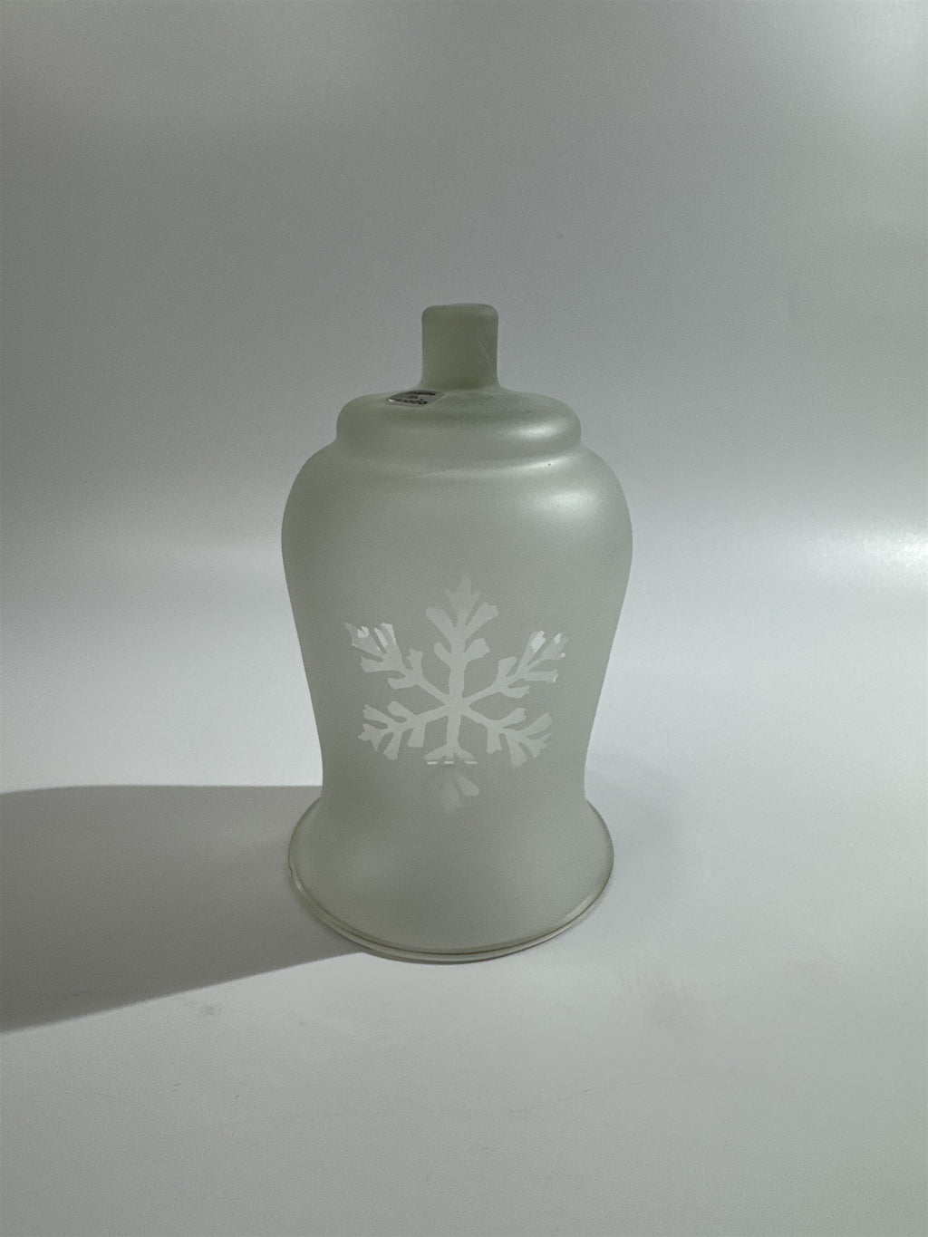 Vintage Homco Home Interiors Peg Votive Candle Holder Frosted Glass Snowflakes