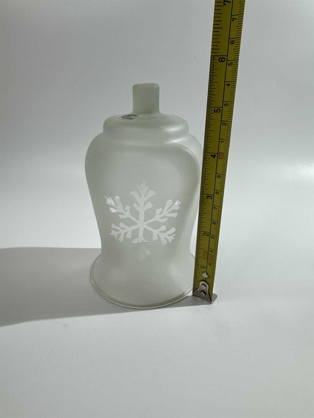 Vintage Homco Home Interiors Peg Votive Candle Holder Frosted Glass Snowflakes