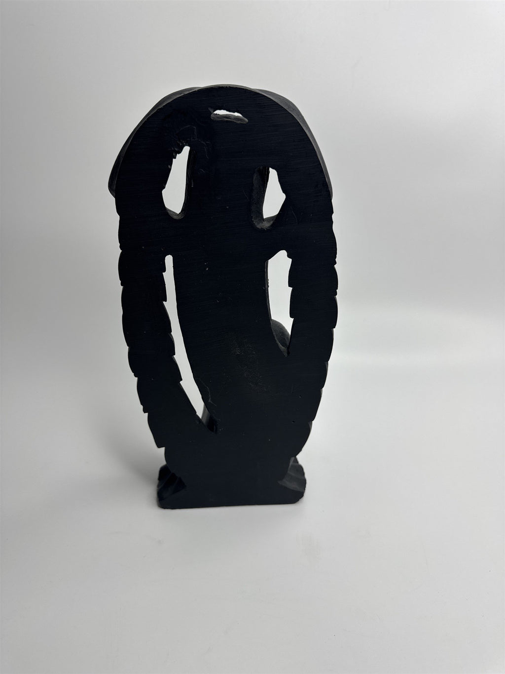 Hawaii Coco Joe's Maile Laka Hula Goddess Hapa Black Lava Resin Figurine Vintage