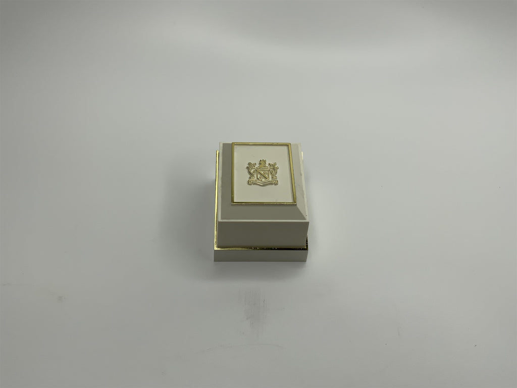 Alsten Co White Ring Jewelry Hard Plastic Presentation Box Vintage Custom