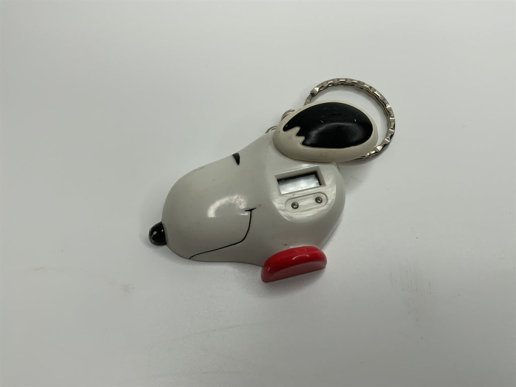 Vintage Snoopy Peanuts 50th Anniversary Celebration Clock Keychain *UNTESTED*
