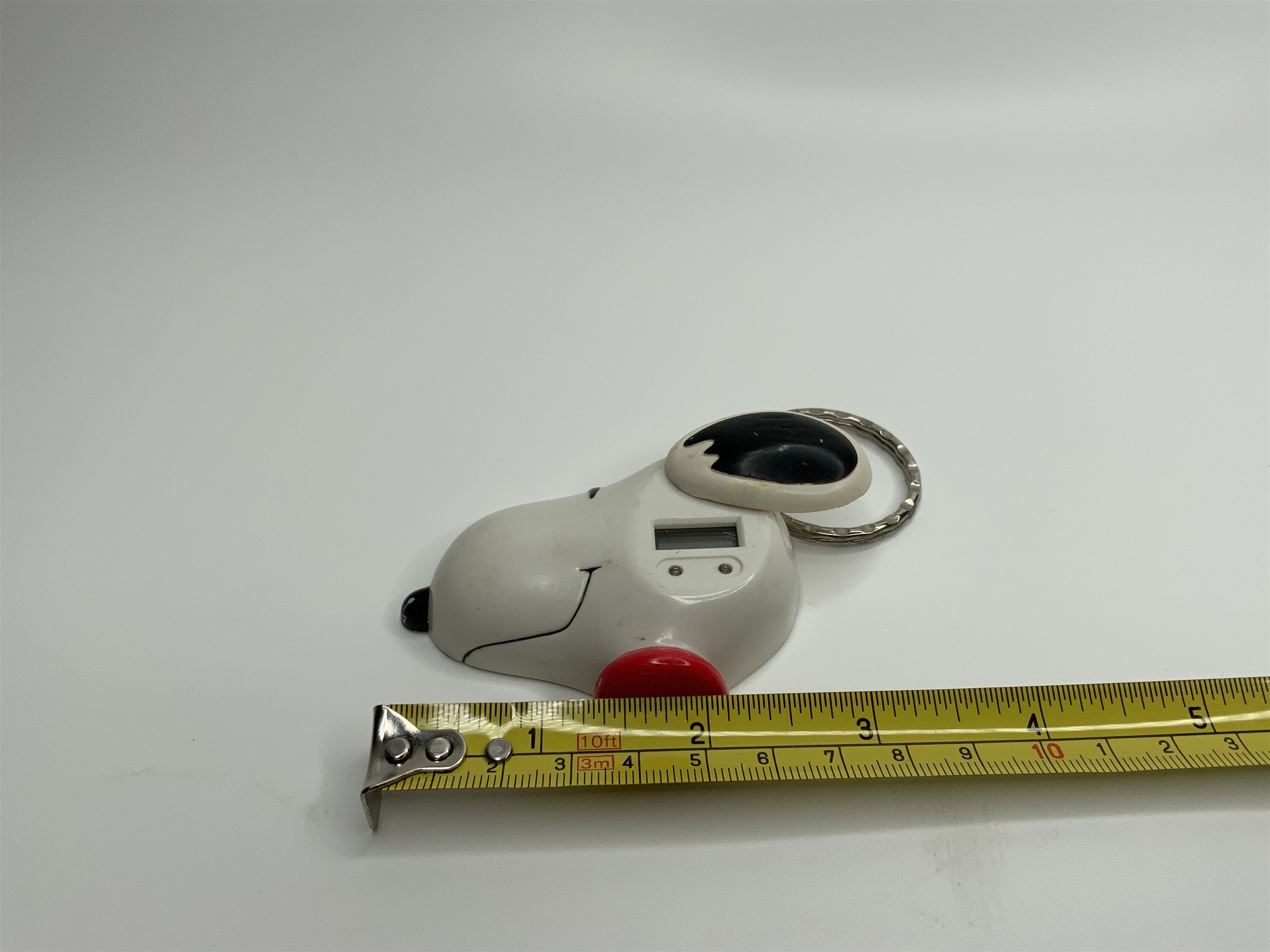 Vintage Snoopy Peanuts 50th Anniversary Celebration Clock Keychain *UNTESTED*