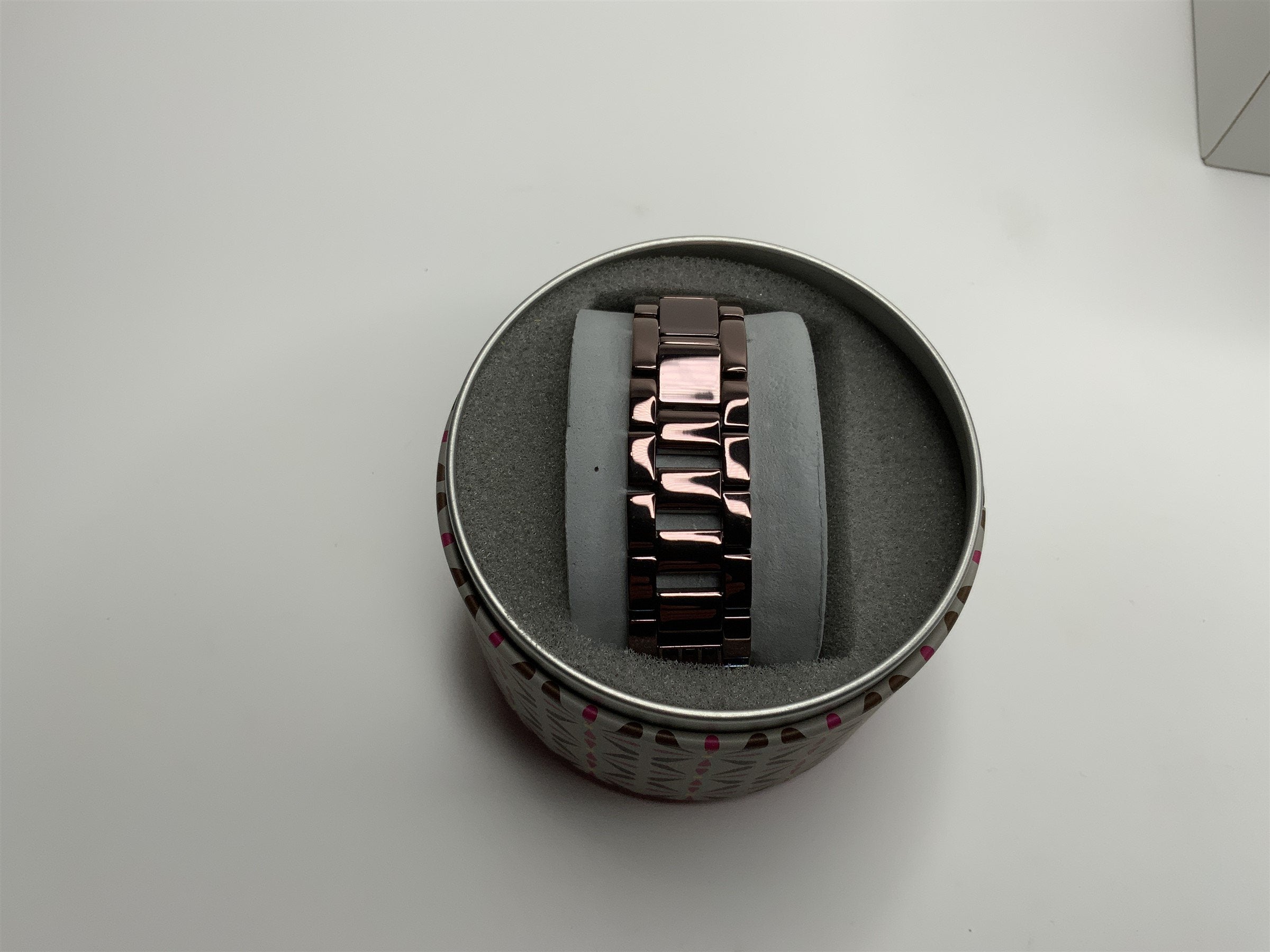 Relic Womens Swarovski Crystal Brown and Orange Stainless Steel Watch ZR33875