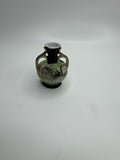 Vintage 2-1/2" Tall Dragonware Green Miniature Table Flower Bud Vase Montreal CA