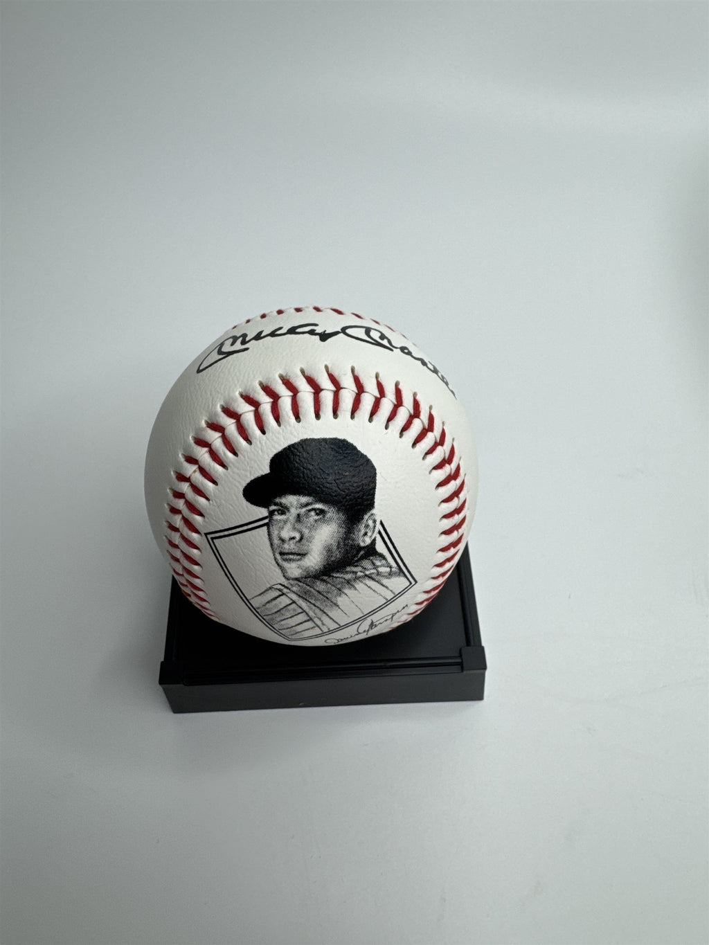 NOS Mickey Mantle 40th Anniversary 1956 Triple Crown Season Baseball /w Display
