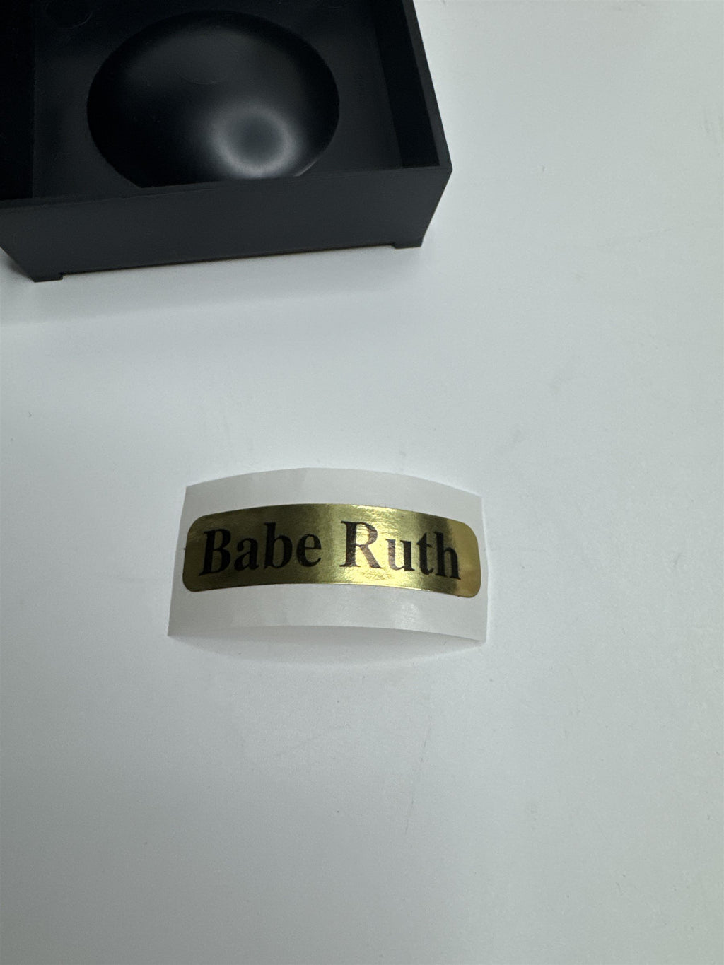 NOS Babe Ruth Autographed Baseball Reproduction Gift /w Display Stand