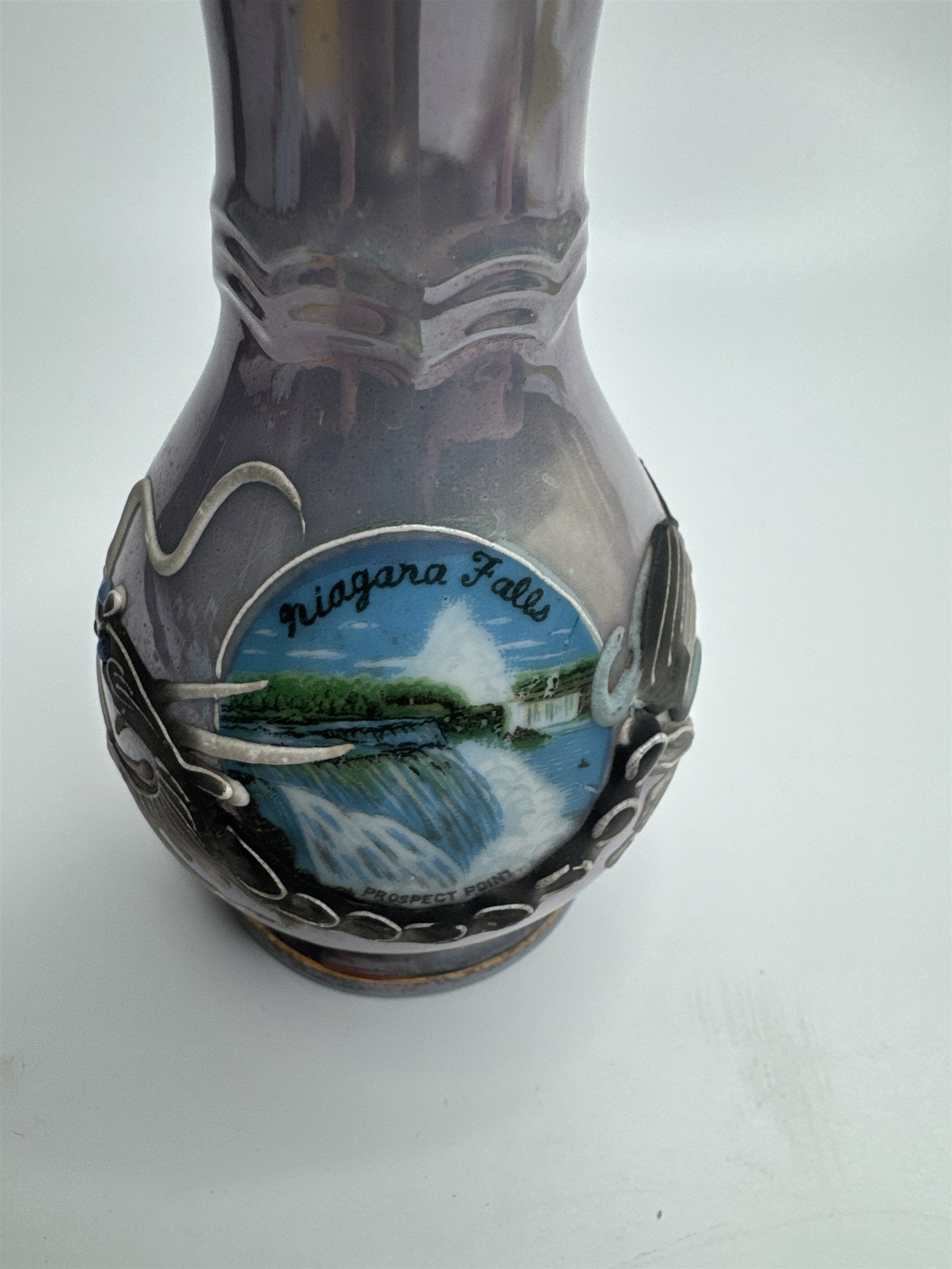 Vintage Niagara Falls Prospect Point Dragonware Bud Vase Made in Japan Souvenir