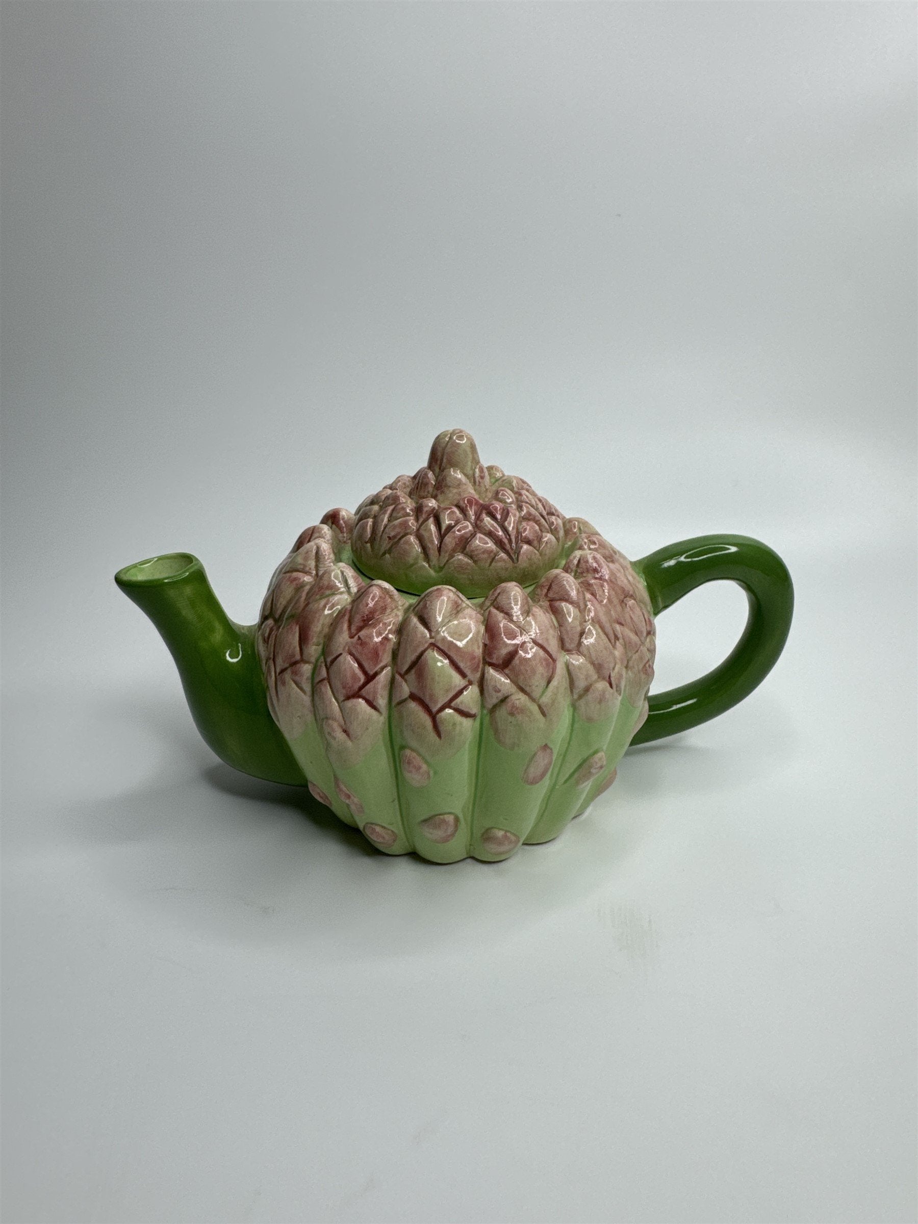 Papel Freelance Two Cup Ceramic Asparagus (Succulent?) Teapot Sri Lanka
