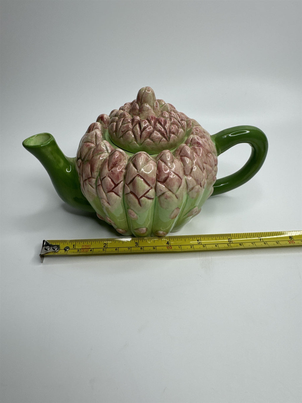 Papel Freelance Two Cup Ceramic Asparagus (Succulent?) Teapot Sri Lanka