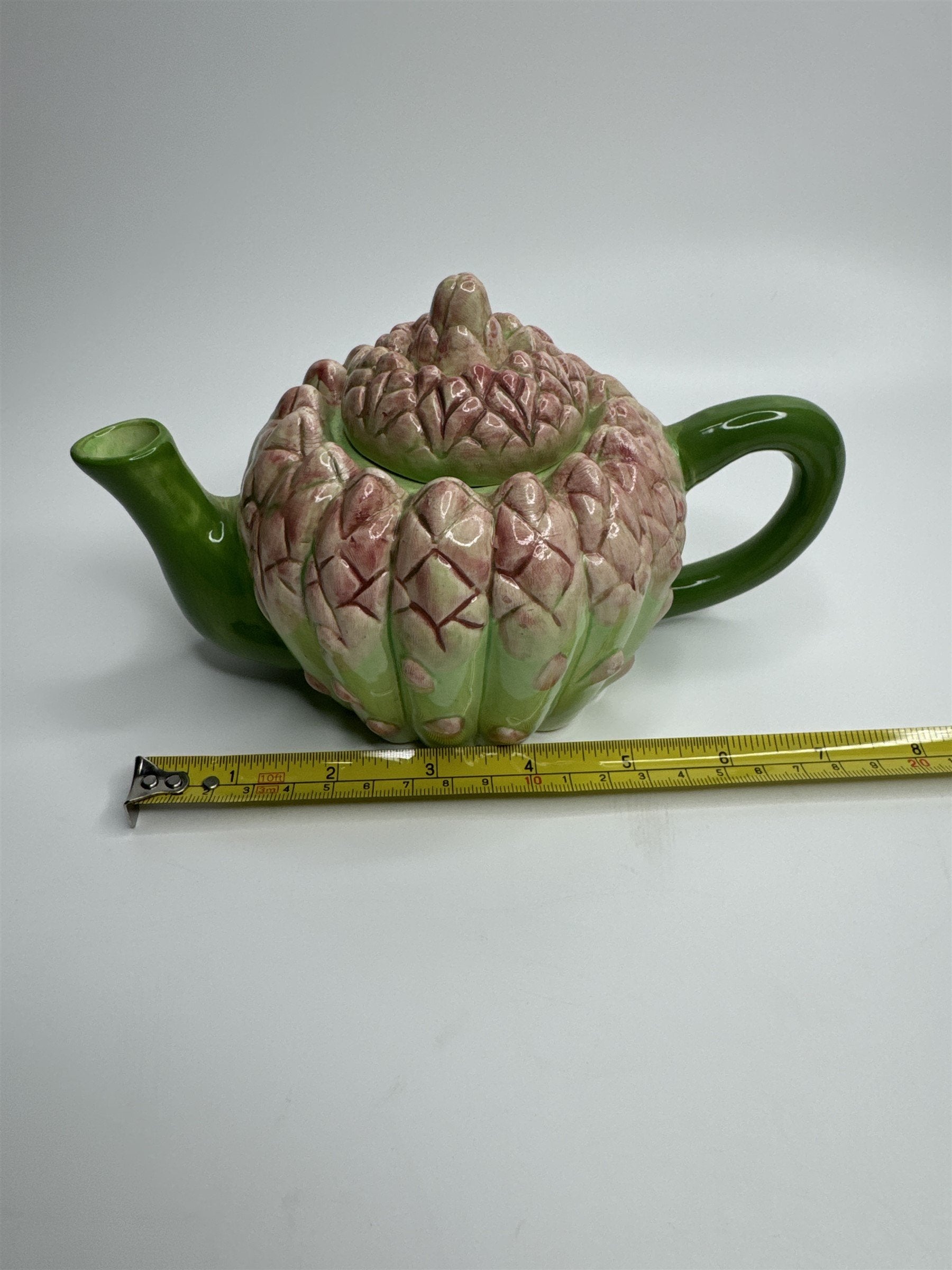 Papel Freelance Two Cup Ceramic Asparagus (Succulent?) Teapot Sri Lanka
