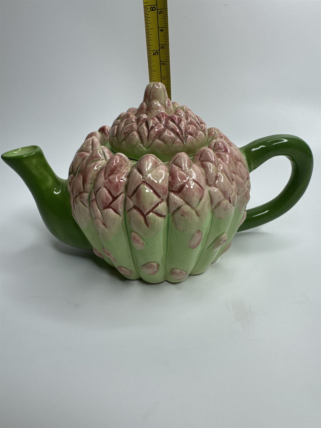 Papel Freelance Two Cup Ceramic Asparagus (Succulent?) Teapot Sri Lanka