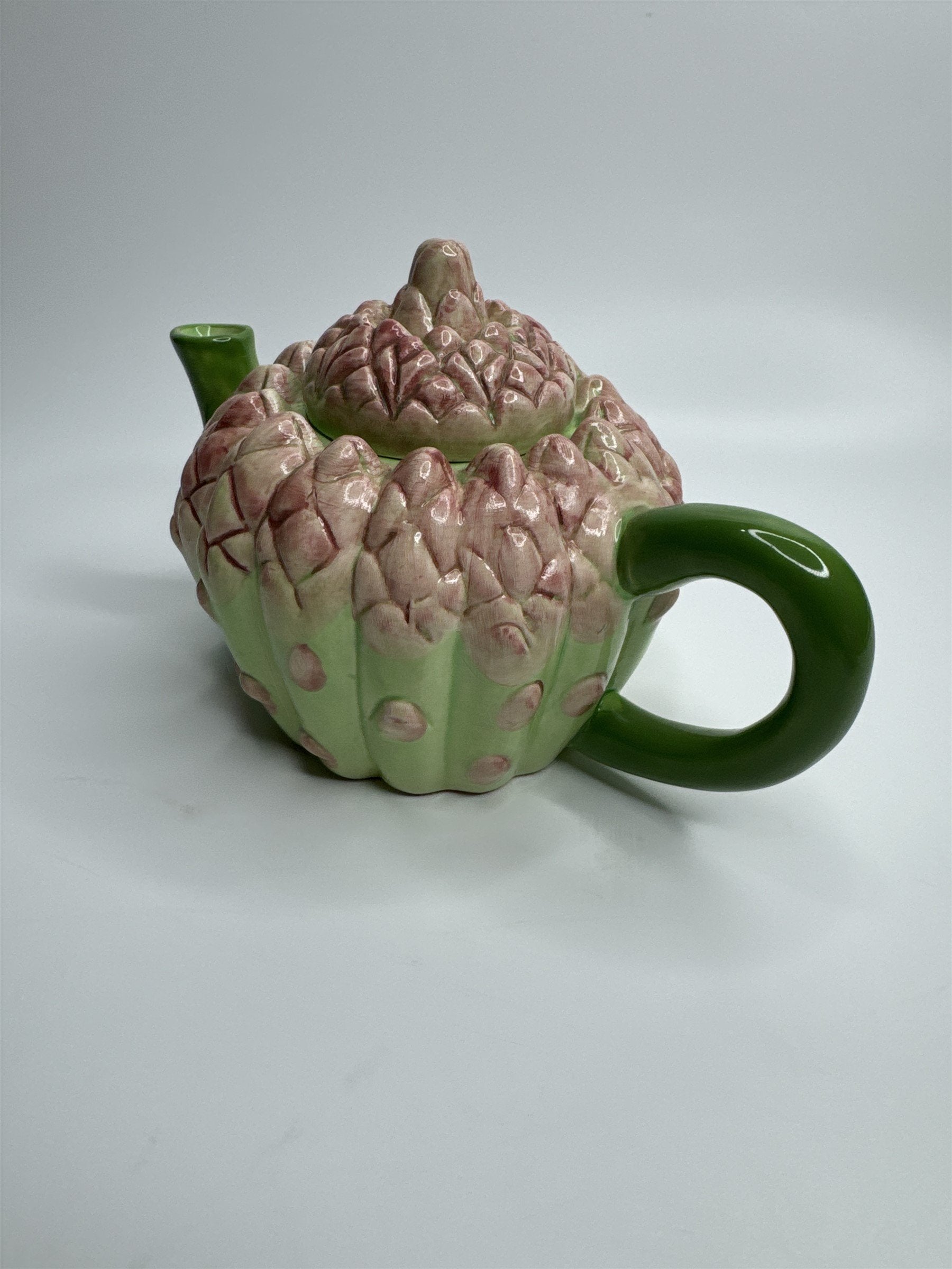 Papel Freelance Two Cup Ceramic Asparagus (Succulent?) Teapot Sri Lanka
