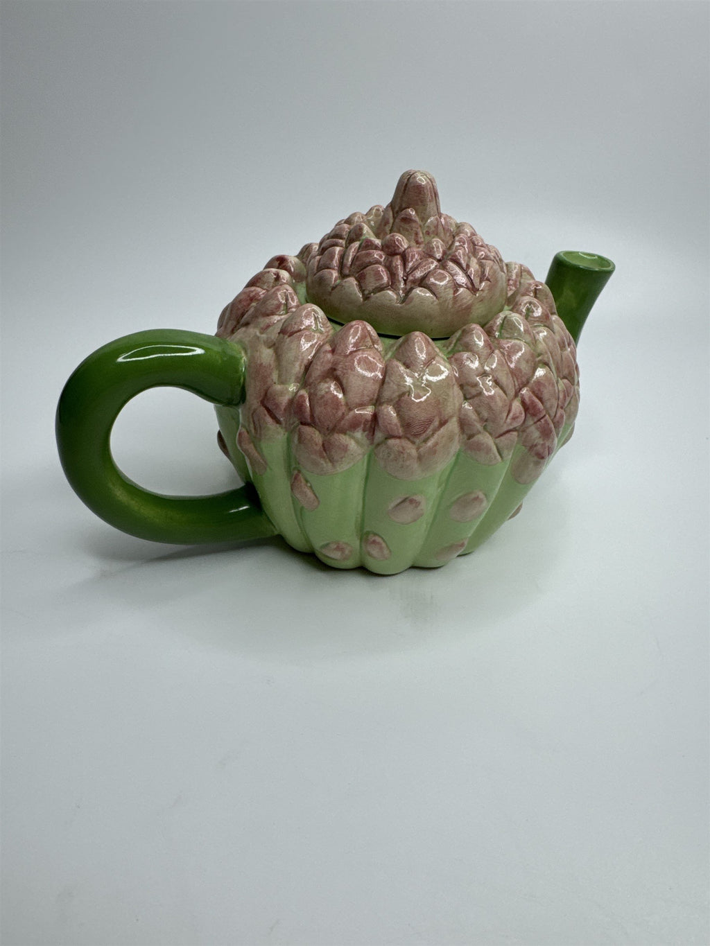 Papel Freelance Two Cup Ceramic Asparagus (Succulent?) Teapot Sri Lanka