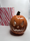 Pink Zebra Silly Scary Jack-O-Lantern Halloween Light Cover w/ Original Box