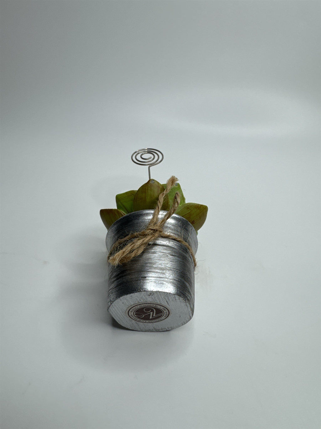 Heavy Resin Planted Succulent in Pot Greenery Floral Note Card Post Card Holder