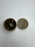 Vintage Speed Brass Rustproof USA No 4 Round Head Paper Fasteners /w Packaging