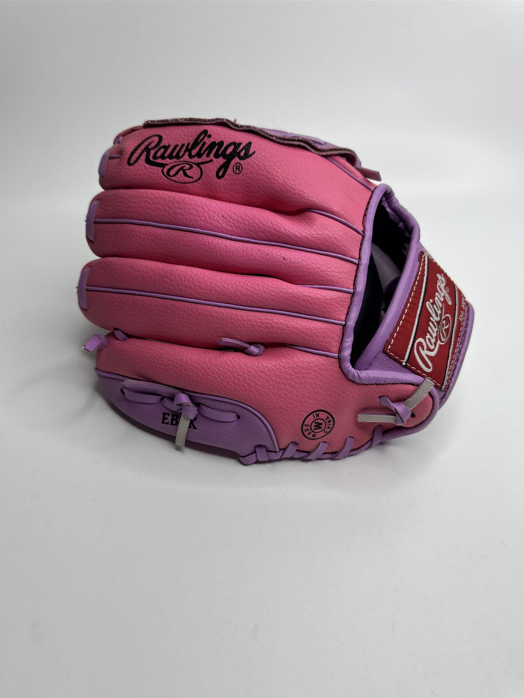 Vintage Rawlings RTB10 10 Inch Pink and Purple Baseball Glove