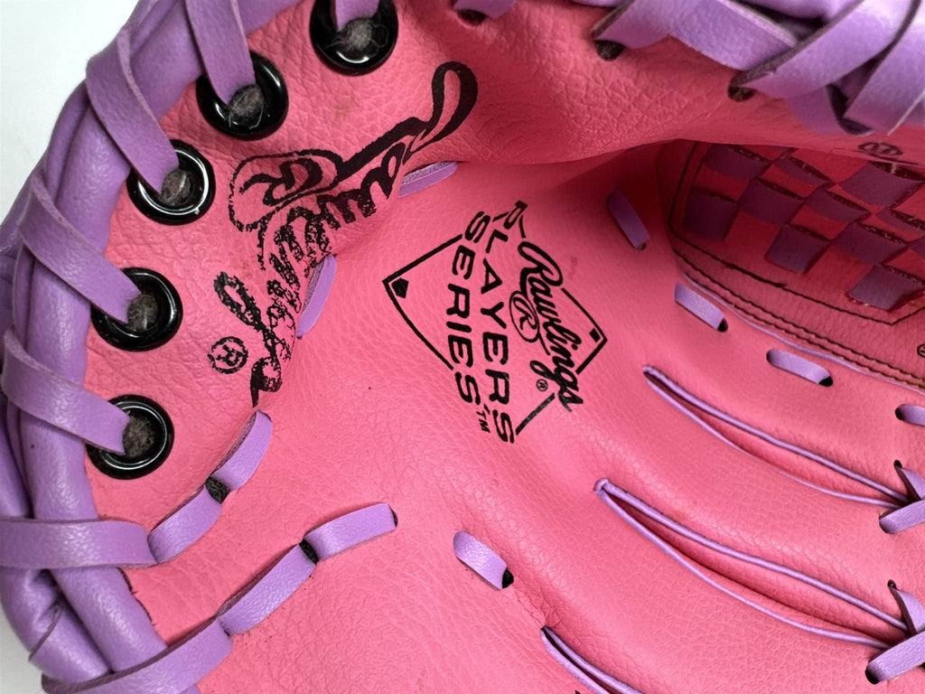 Vintage Rawlings RTB10 10 Inch Pink and Purple Baseball Glove