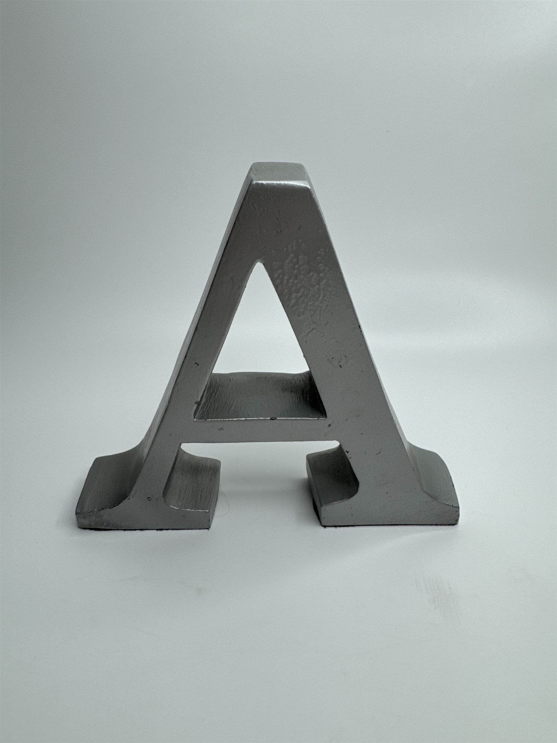 Aluminum Metal Hanging Letter A Decorative Alphabet Medium Rust Finish Hanging