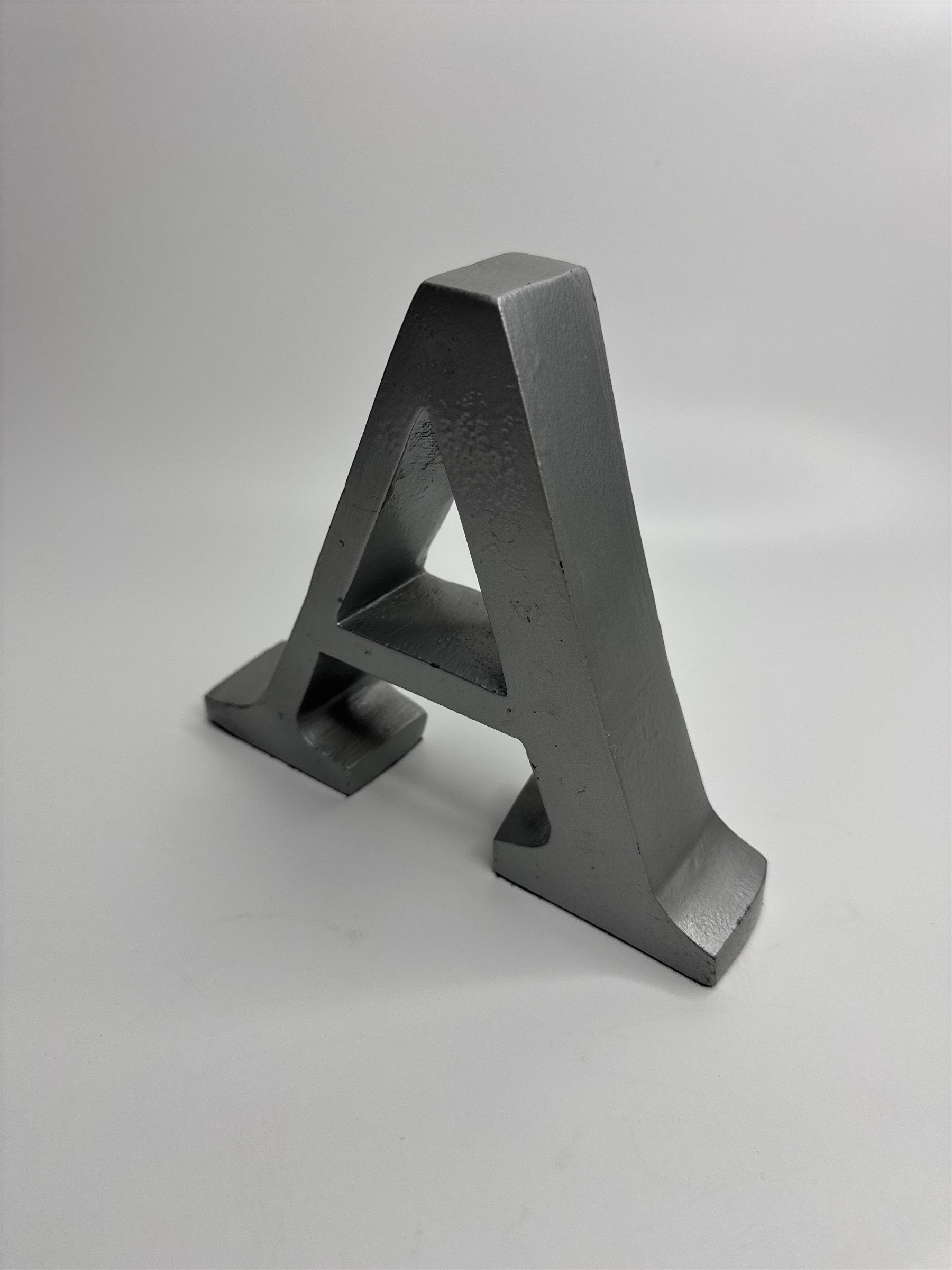 Aluminum Metal Hanging Letter A Decorative Alphabet Medium Rust Finish Hanging