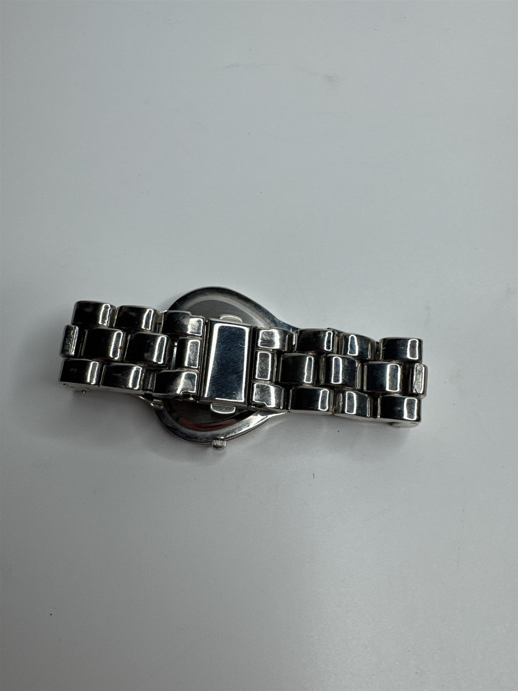 Abbey Stainless Steel Rhinestone and Pink Crossbones Heart Skulls Wristwatch