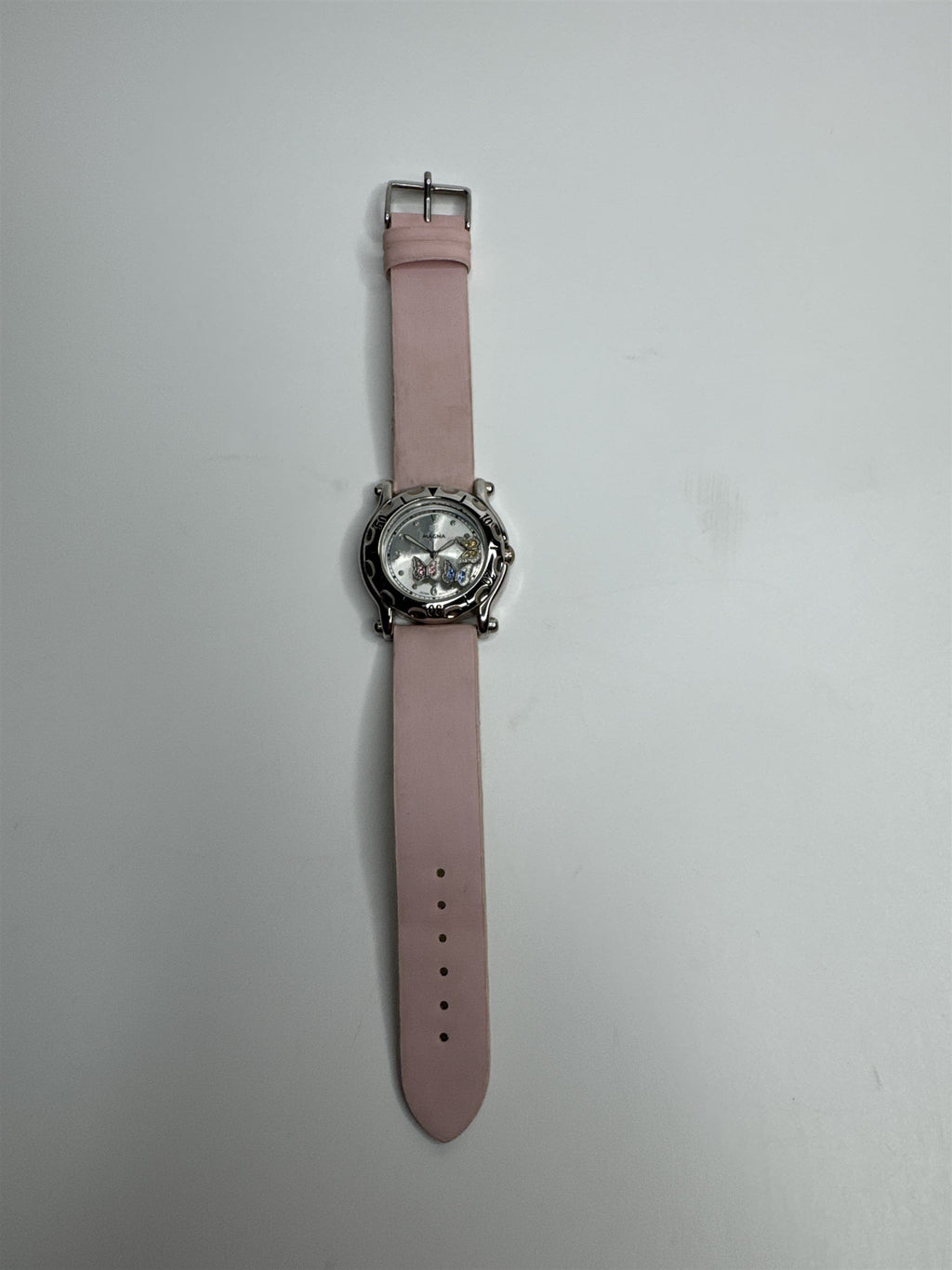 Magna 6774 Stainless Steel Electroplated Water Resistant Pink Butterfly Watch