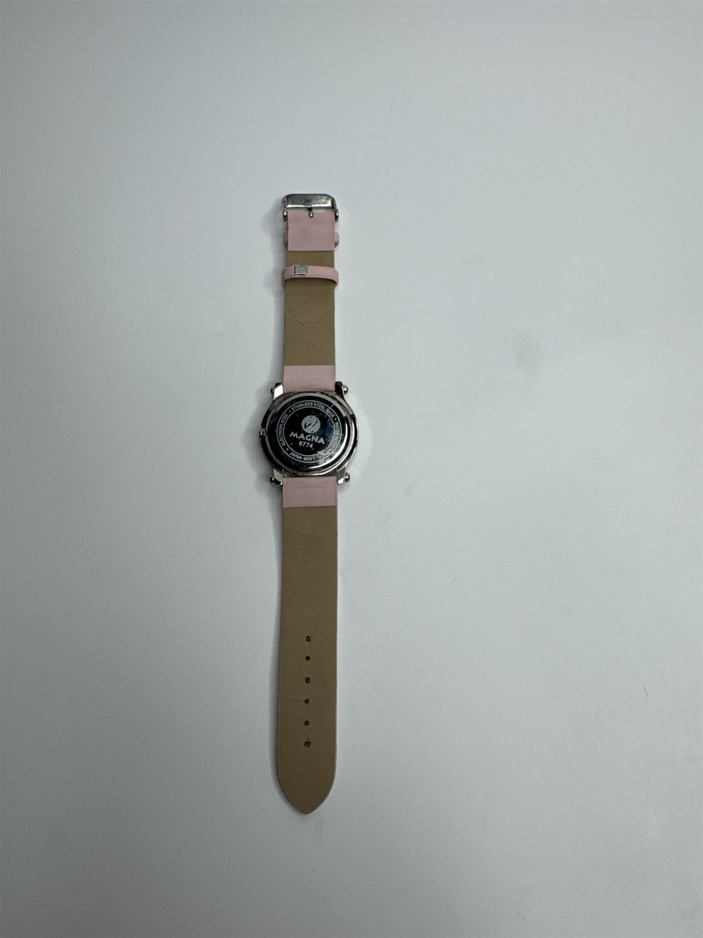 Magna 6774 Stainless Steel Electroplated Water Resistant Pink Butterfly Watch